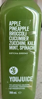 Apple pineapple broccoli cucumber zucchini kale mint spinach