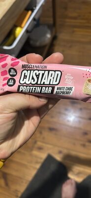 Custard Protein Bar White Choc Raspberry