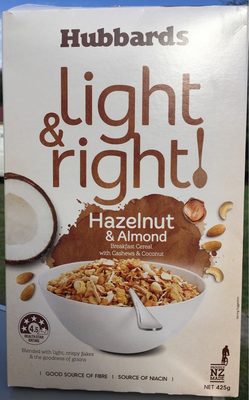 Light & Right Cereal Hazelnut & Almond