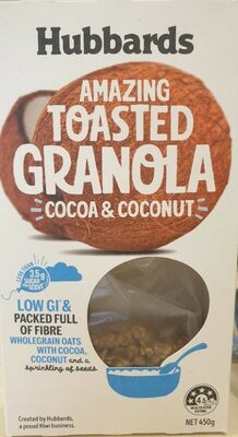 Amazing Toasted Granola, cocoa and Coconut