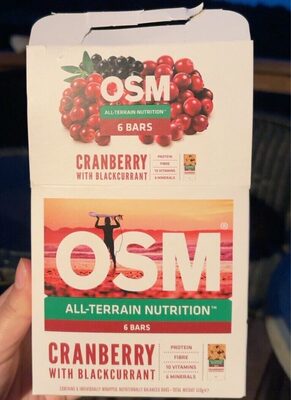 Osm bar cranberry w blackcurrant - Osm