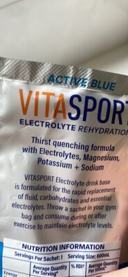 VITASPORT ELECTROLYTE REHYDRATION