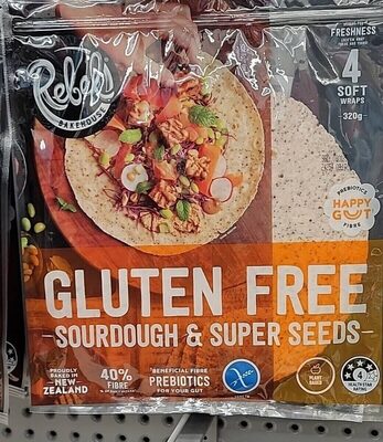 Gluten Free Sourdough SuperSeeds Wraps