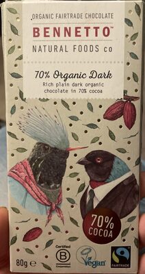Organic dark chocolate